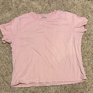 Abercrombie Pink Crew Neck T-Shirt